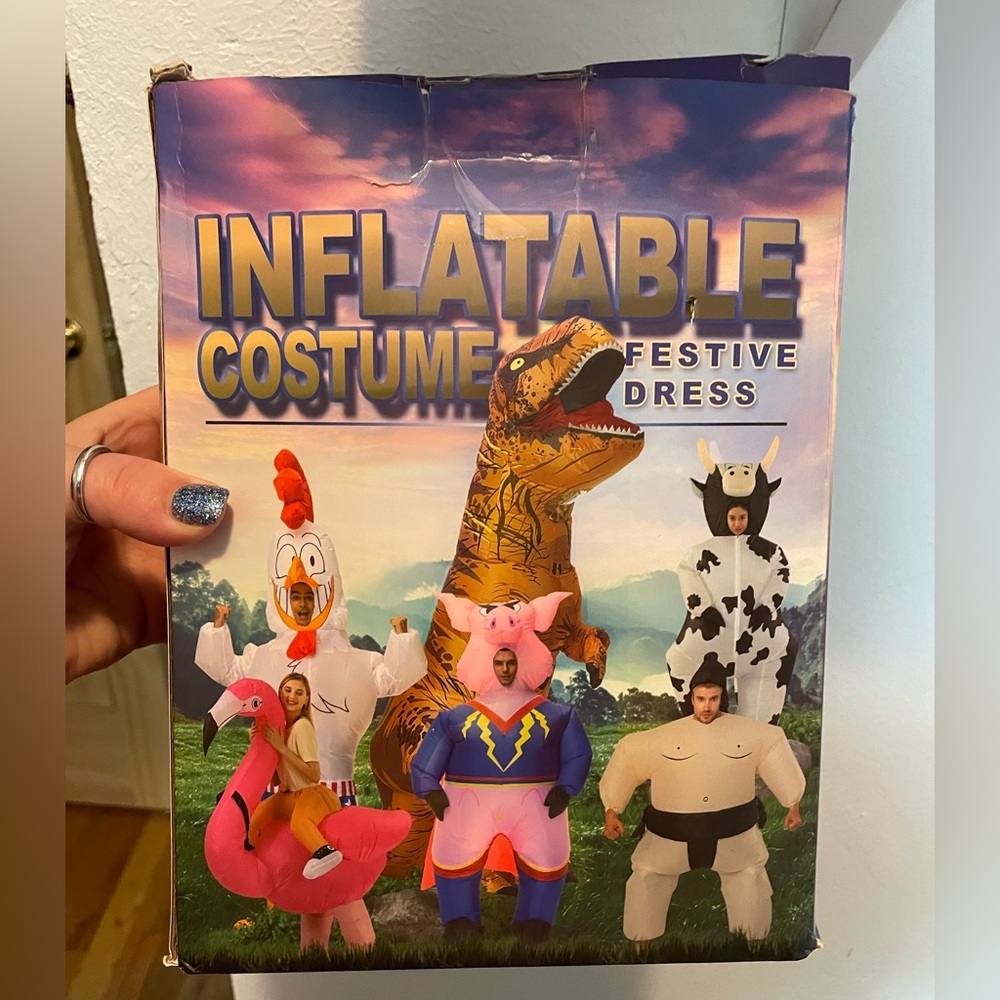 Inflatable Patriotic Rooster Costume for Adult